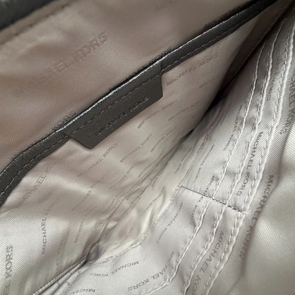 Michael Kors Silver Quilted Wristlet - Picture 5 of 8